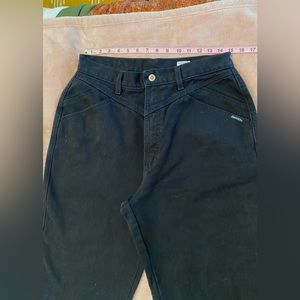 80s Style 2003 Vintage Rocky Mountain Black Denim Jeans Rockies Size 16R